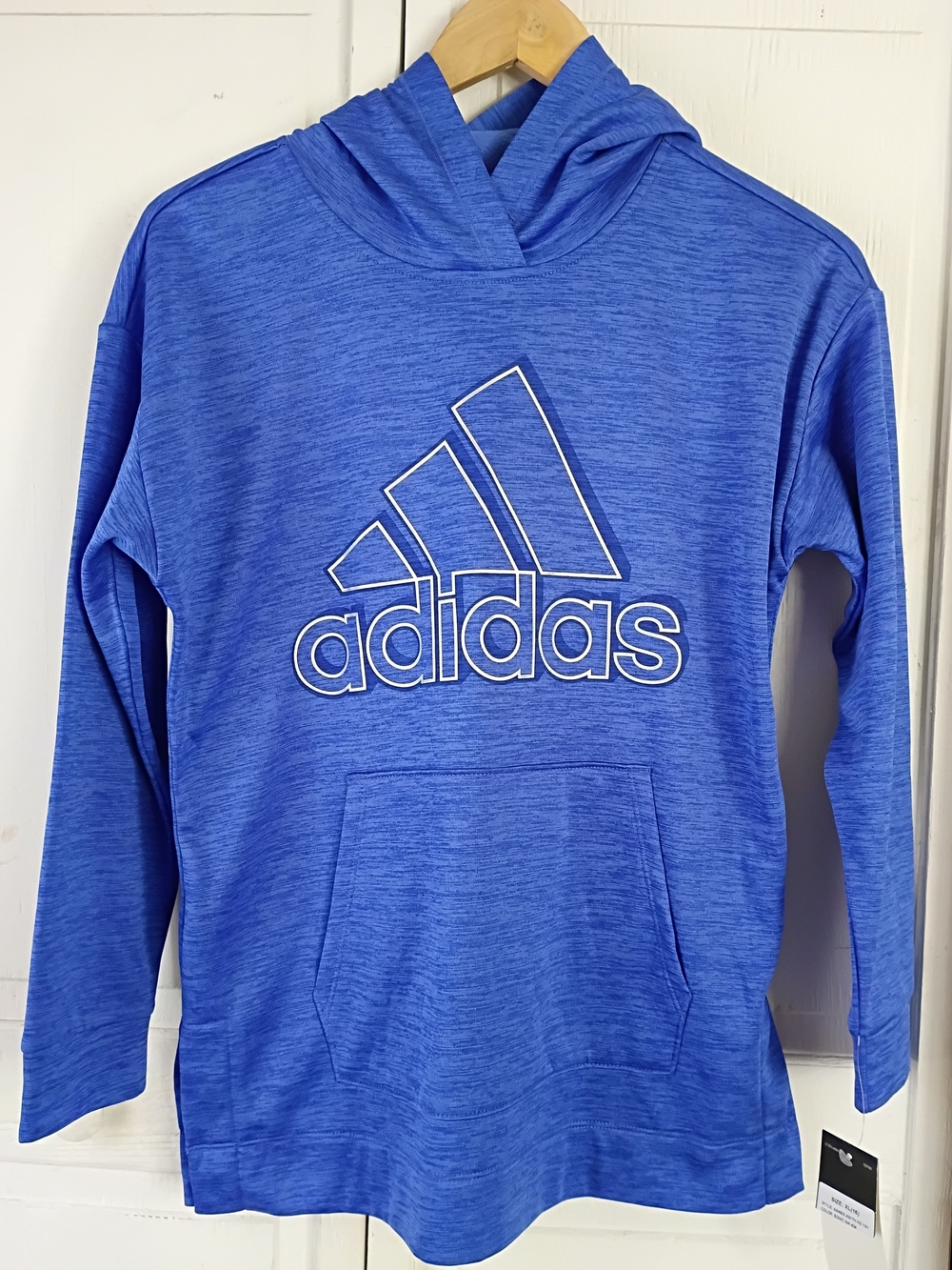 adidas Youth Royal Blue Logo Pullover Hoodie Size XL (16)